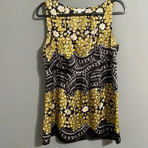 Vintage CAbi silk tunic blouse size M sleeveless